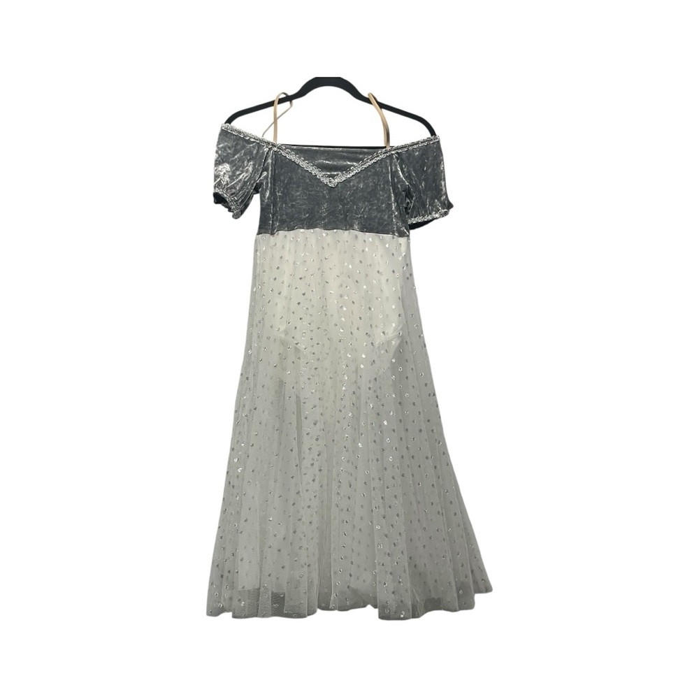 VTG Joanna Designs Costume Off The Shoulder Women’s Dress Size L Sheer Skirt